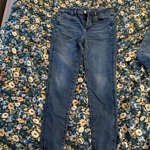 American Eagle Outfitters Dark Blue Skinny Jeans